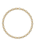 Rocky Necklace in 18k Yellow Gold with Oval Cut White Diamonds — Melissa Kaye