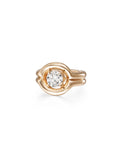 Rocky Pinky Ring Large in 18k Pink Gold with White Diamonds — Melissa Kaye
