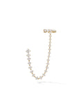 Sadie Draped Earring in 18k Yellow Gold with White Diamonds — Melissa Kaye