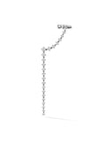 Sadie Drop Earring in 18k Blackened Gold with White Diamonds — Melissa Kaye