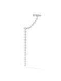 Sadie Drop Earring in 18k White Gold with White Diamonds — Melissa Kaye