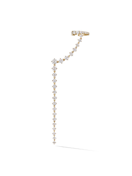 Sadie Drop Earring in 18k Yellow Gold with White Diamonds — Melissa Kaye