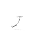 Sadie Earring in 18k Blackened Gold with White Diamonds — Melissa Kaye