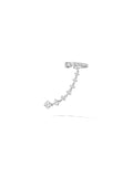 Sadie Earring in 18k White Gold with White Diamonds — Melissa Kaye