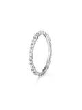 Sadie Eternity Band (1.5mm) in 18k White Gold with White Diamonds — Melissa Kaye