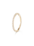 Sadie Eternity Band (1.5mm) in 18k Yellow Gold with White Diamonds — Melissa Kaye
