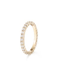 Sadie Eternity Band (2mm) in 18k Yellow Gold with White Diamonds — Melissa Kaye