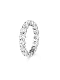 Sadie Eternity Band (3.5mm) in 18k White Gold with White Diamonds — Melissa Kaye