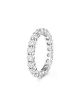 Sadie Eternity Band (3mm) in 18k White Gold with White Diamonds — Melissa Kaye