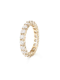 Sadie Eternity Band (3mm) in 18k Yellow Gold with White Diamonds — Melissa Kaye