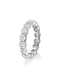 Sadie Eternity Band (4mm) in 18k White Gold with White Diamonds — Melissa Kaye