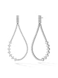 Stella Drop Earring in 18k Blackened Gold with White Diamonds — Melissa Kaye