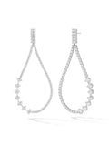 Stella Drop Earring in 18k White Gold with White Diamonds — Melissa Kaye