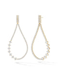 Stella Drop Earring in 18k Yellow Gold with White Diamonds — Melissa Kaye