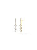 Stella Earring Medium in 18k Yellow Gold with White Diamonds — Melissa Kaye