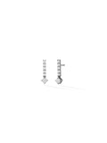 Stella Earring Small in 18k Blackened Gold with White Diamonds — Melissa Kaye
