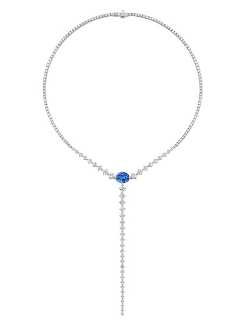 STELLA GRADUATED LARIAT (Blue Sapphire)