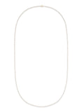 Stella Station Necklace in 18k Pink Gold with White Diamonds — Melissa Kaye