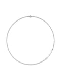 Stella Tennis Necklace in 18k Blackened Gold with White Diamonds — Melissa Kaye