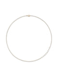 Stella Tennis Necklace in 18k Pink Gold with White Diamonds — Melissa Kaye