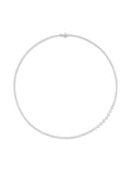 Stella Tennis Necklace in 18k White Gold with White Diamonds — Melissa Kaye