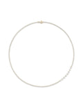 Stella Tennis Necklace in 18k Yellow Gold with White Diamonds — Melissa Kaye