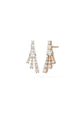 Sydney Earring Mini in 18k Pink Gold with White Diamonds — Melissa Kaye