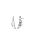Sydney Earring Mini in 18k White Gold with White Diamonds — Melissa Kaye