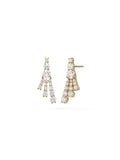 Sydney Earring Mini in 18k Yellow Gold with White Diamonds — Melissa Kaye