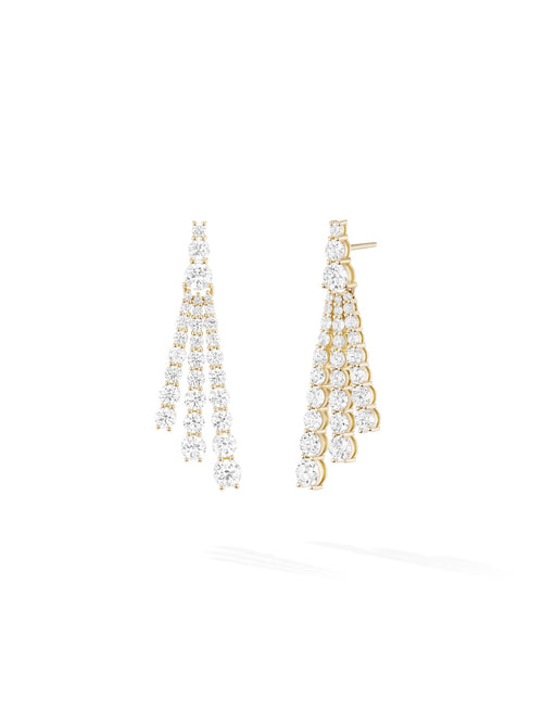 Sydney Earring Small in 18k Yellow Gold with White Diamonds — Melissa Kaye