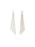 Sydney Earring in 18k Pink Gold with White Diamonds — Melissa Kaye