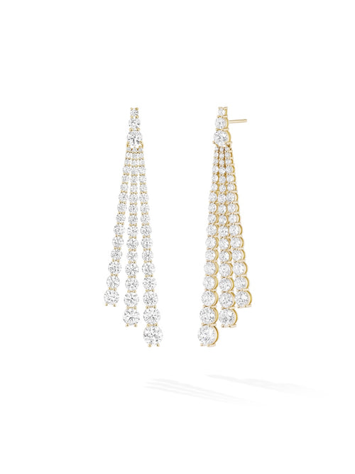 Sydney Earring in 18k Yellow Gold with White Diamonds — Melissa Kaye