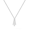 Sydney Pendant Small in 18k Blackened Gold with White Diamonds — Melissa Kaye