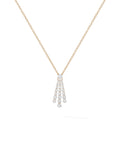 Sydney Pendant Small in 18k Pink Gold with White Diamonds — Melissa Kaye
