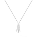 Sydney Pendant Small in 18k White Gold with White Diamonds — Melissa Kaye