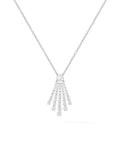 Sydney Pendant in 18k White Gold with White Diamonds — Melissa Kaye