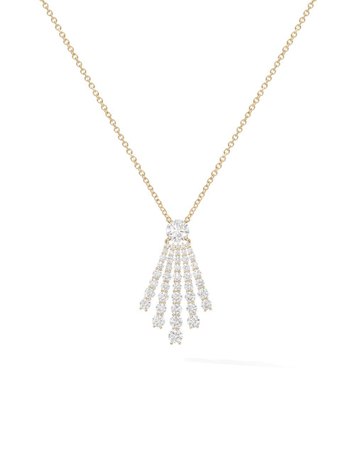 Sydney Pendant in 18k Yellow Gold with White Diamonds — Melissa Kaye