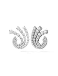 Sydney Earwrap in 18k Blackened Gold with White Diamonds — Melissa Kaye